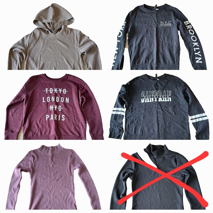 Markowe bluzy i bluzki z długim od 10zl