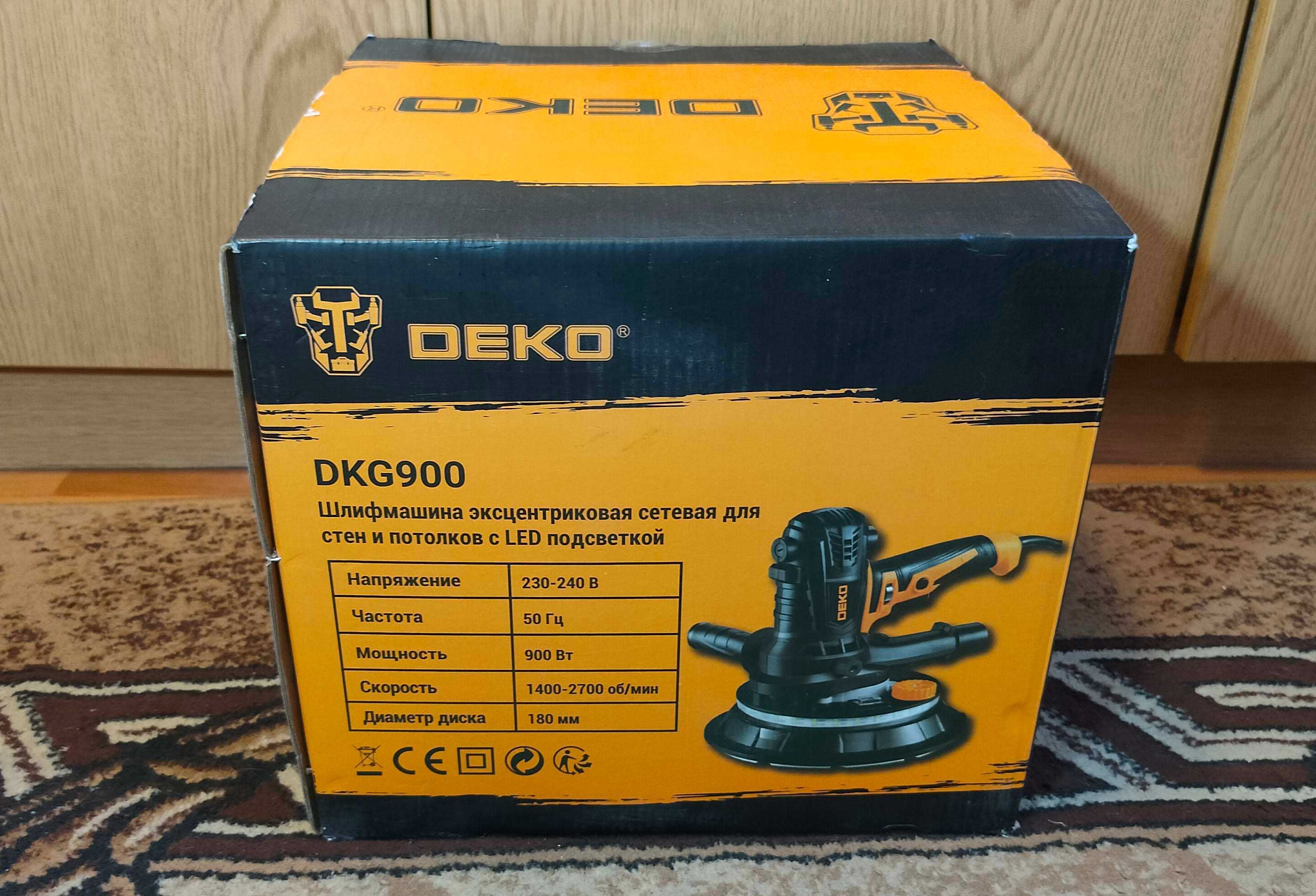 Эксцентриковая сетевая шлифмашина DEKO DKG900 / 900 Вт