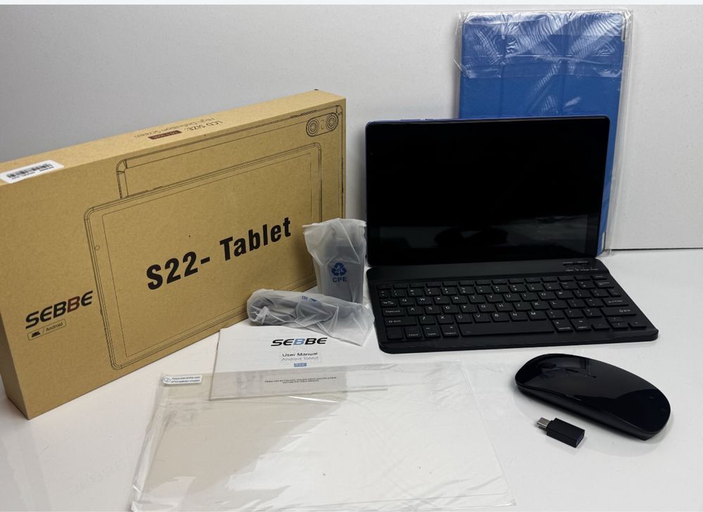 Новий Планшет 10.1" Sebbe S22 12/128Gb 8ядер 6000 mAh Android 13 Синій