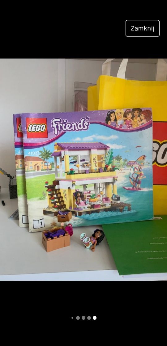 zestaw lego friends 41037 domek letniskowy