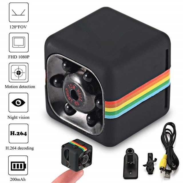 Mini Câmera Filmar com Sensor Movimento e Visão Nocturna p/ vigilância