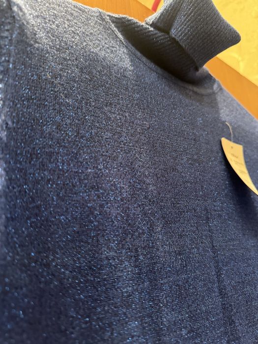 Платье-туника синяя люрикс