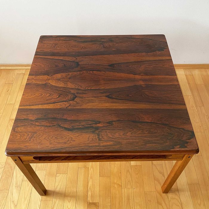 Stolik kawowy palisander | Rasmus Solberg, duński design, lata 60./70.