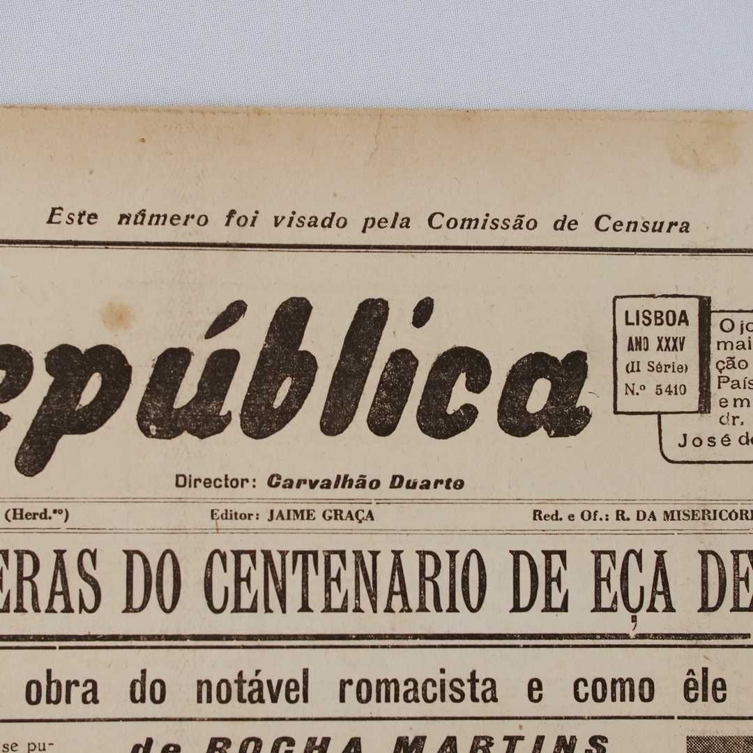 Jornal "A República" - 20 de novembro de 1945