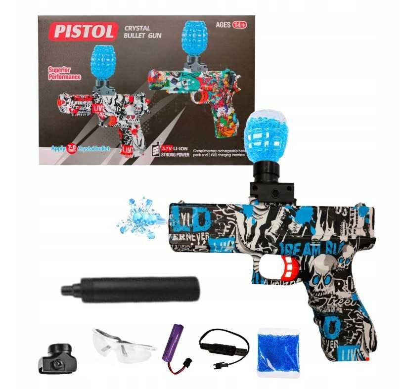 Pistolet automat kulki 10 000 szt. żelowe, karabin Glock, bezpieczny