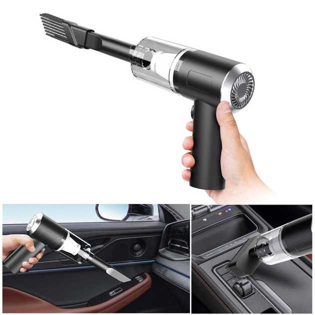 Автомобильный пылесос аккумуляторный UFT CVC3 3 в 1 Vacuum cleaner
