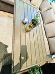MESA de JARDIM em Madeira Artificial e RATTAN Sintético