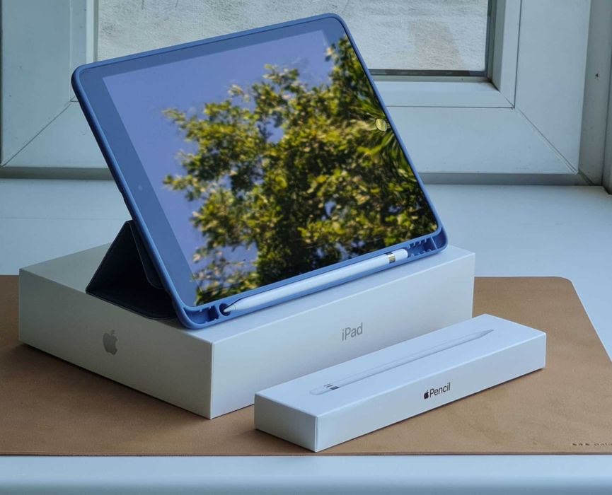 Apple iPad 9 Gen 10.2 Wi-Fi 64GB Silver + Apple Pencil + Чохол