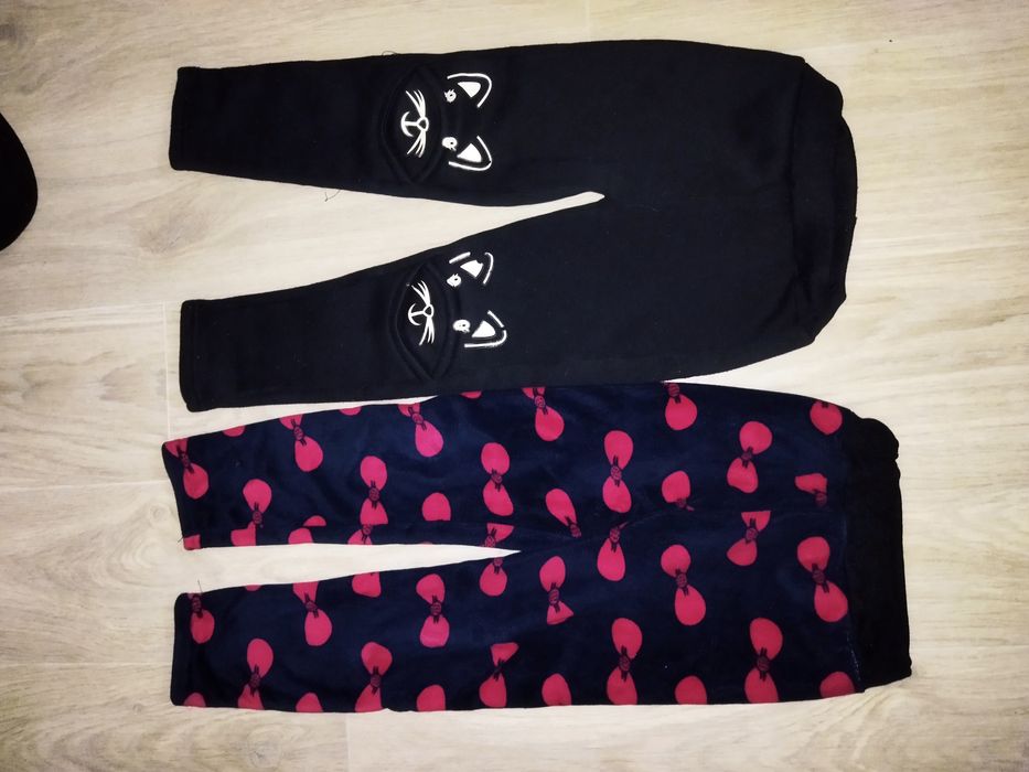 Теплые лосины на девочку 4-5 лет