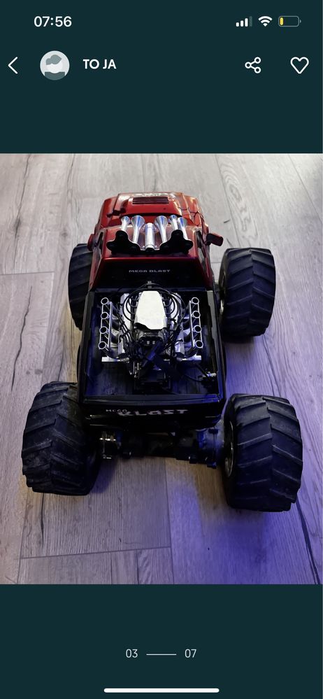 Duży monster truck auto zdalnie sterowane na części lub do naprawy