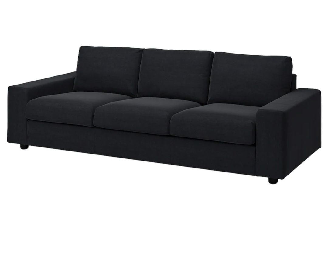 Ikea VIMLE Pokrycie sofy  3 osobowej Saxemara czarnoniebieski