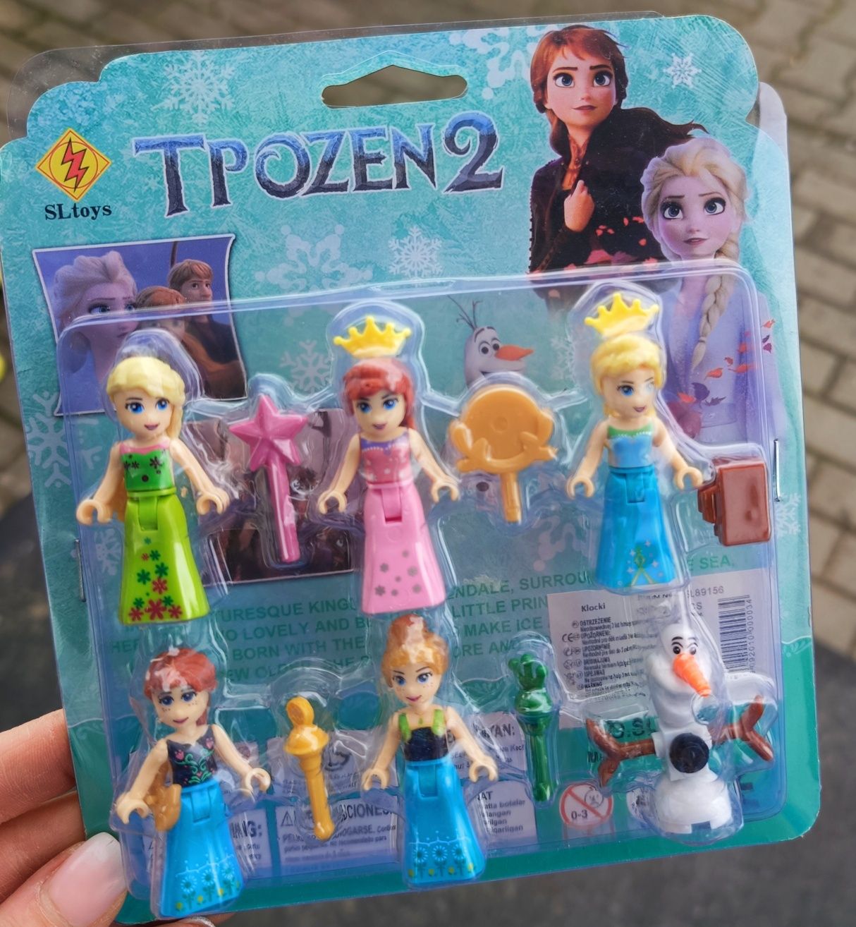 Zestaw mini figurek z bajki Frozen klocki