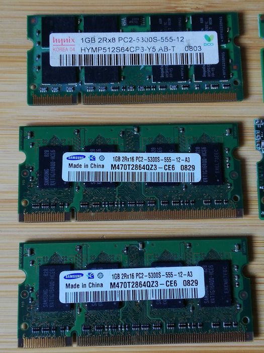 Pamięci RAM - różne DDR, DDR2 (całość 20zł)