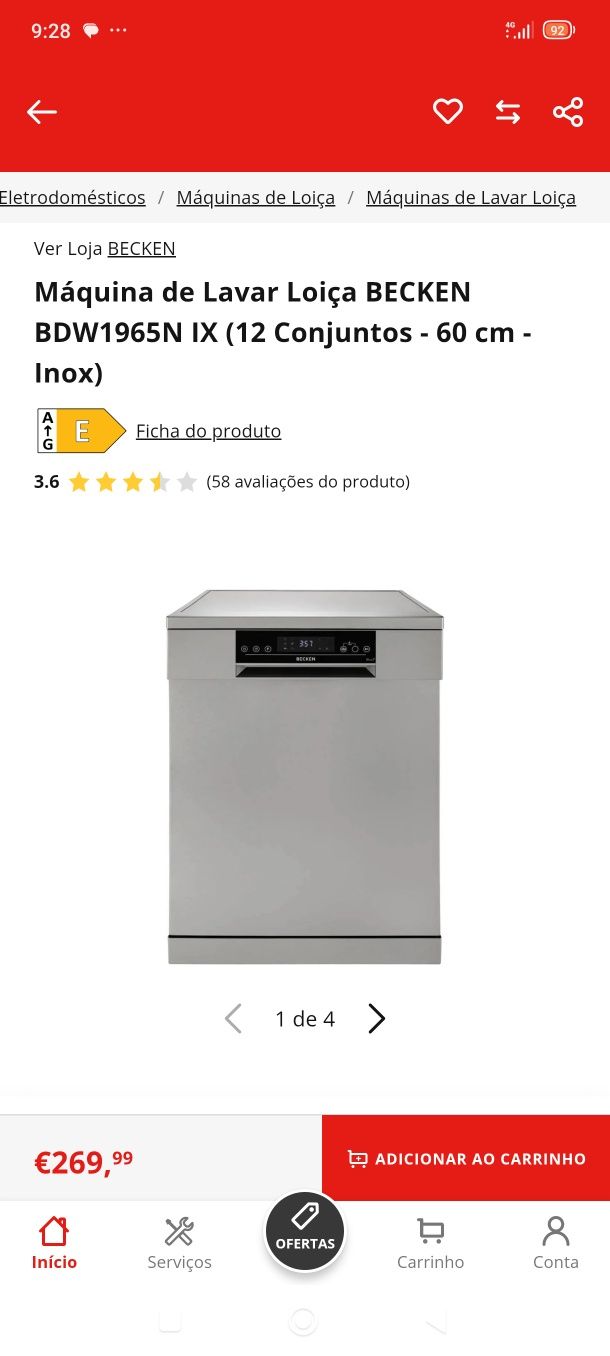 Máquina Loiça Becken