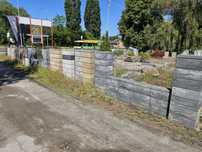 18m Betonowy plot bloczki słupki ogrodzenie betonowe