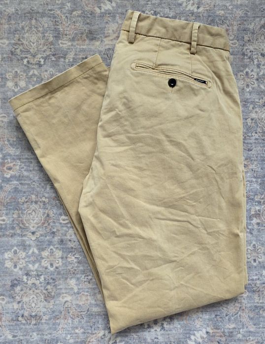 Gant męskie chinosy spodnie 34 beżowe xl slim