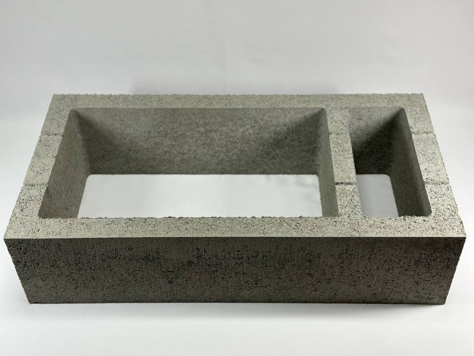 Блок для вентканалу двуканальний  780х400х190