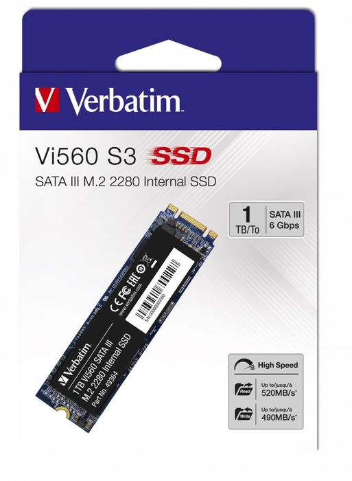 Встроенный твердотельный накопитель Verbatim Vi560 S3 SSD 1TB