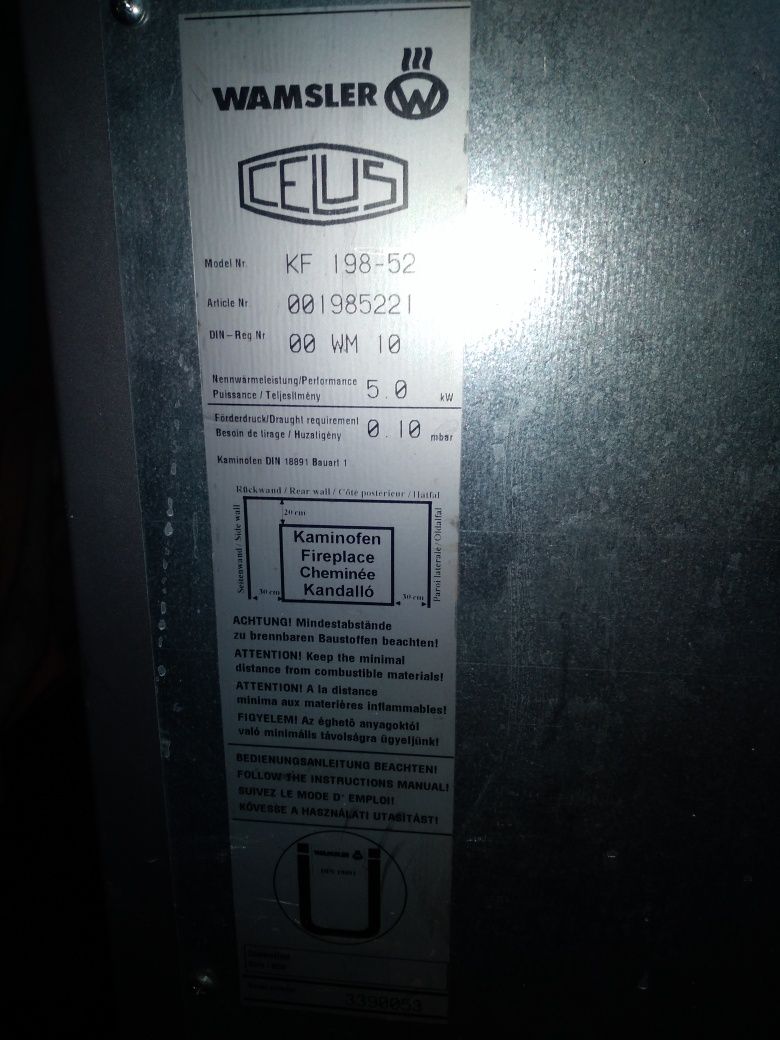 Piec na drewno 5kw