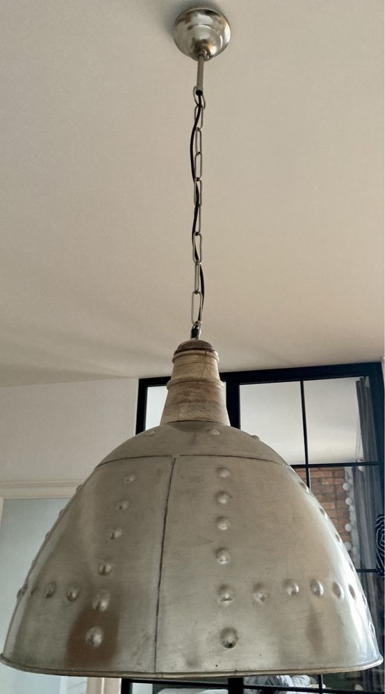 Lampa sufitowa wisząca - duża - metal