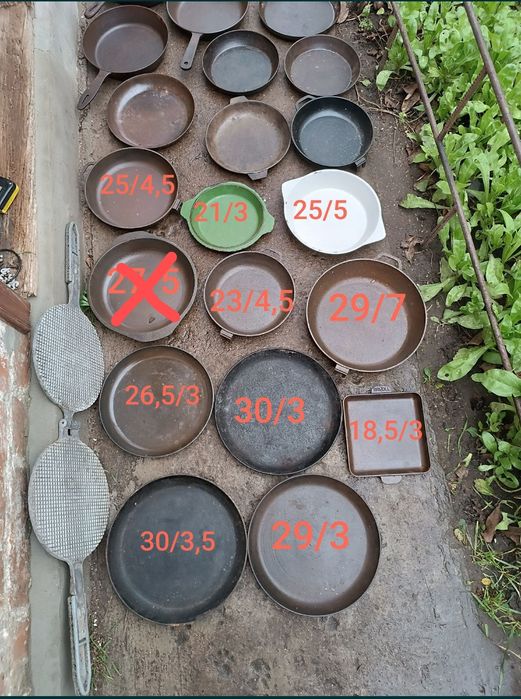 Сковорода чугунная Жаровня чавун казанок