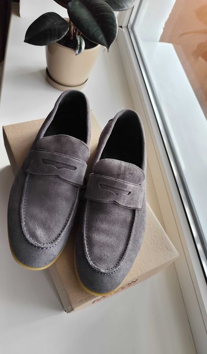 Чоловічі лофери carlo morenti замша 42 р.