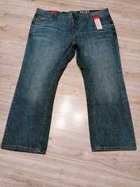 Nowe spodnie męskie jeansy niebieskie przecierane duży rozmiar 48/32