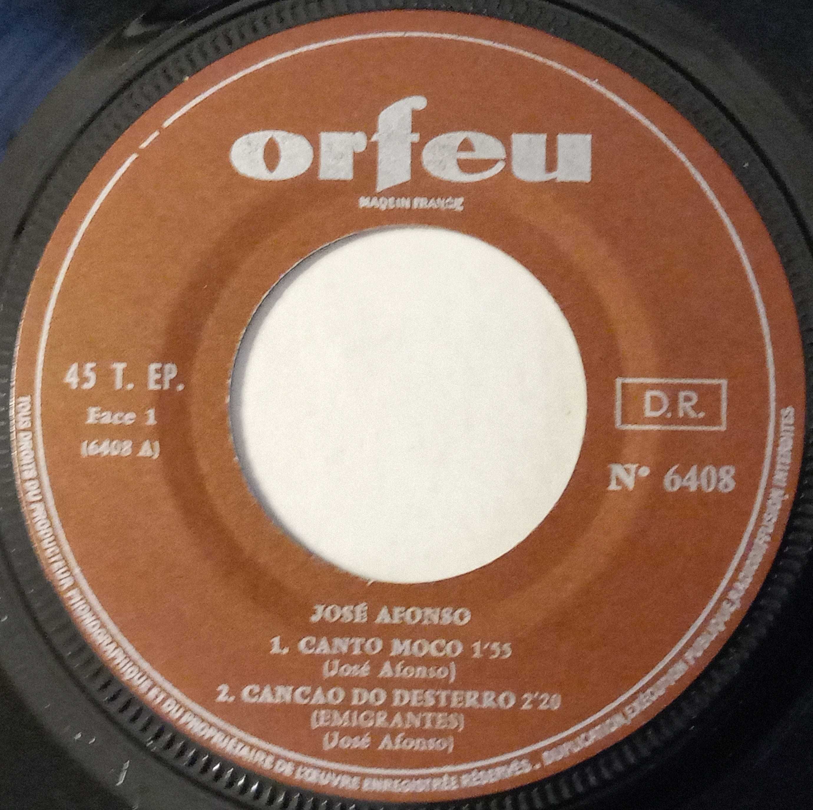 José Afonso	- - - - -		Canto Moço	- - - - -	EP
