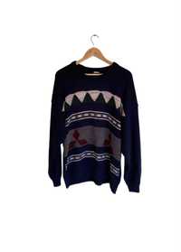 90s' Vintage sweter warmiański, rozmiar L