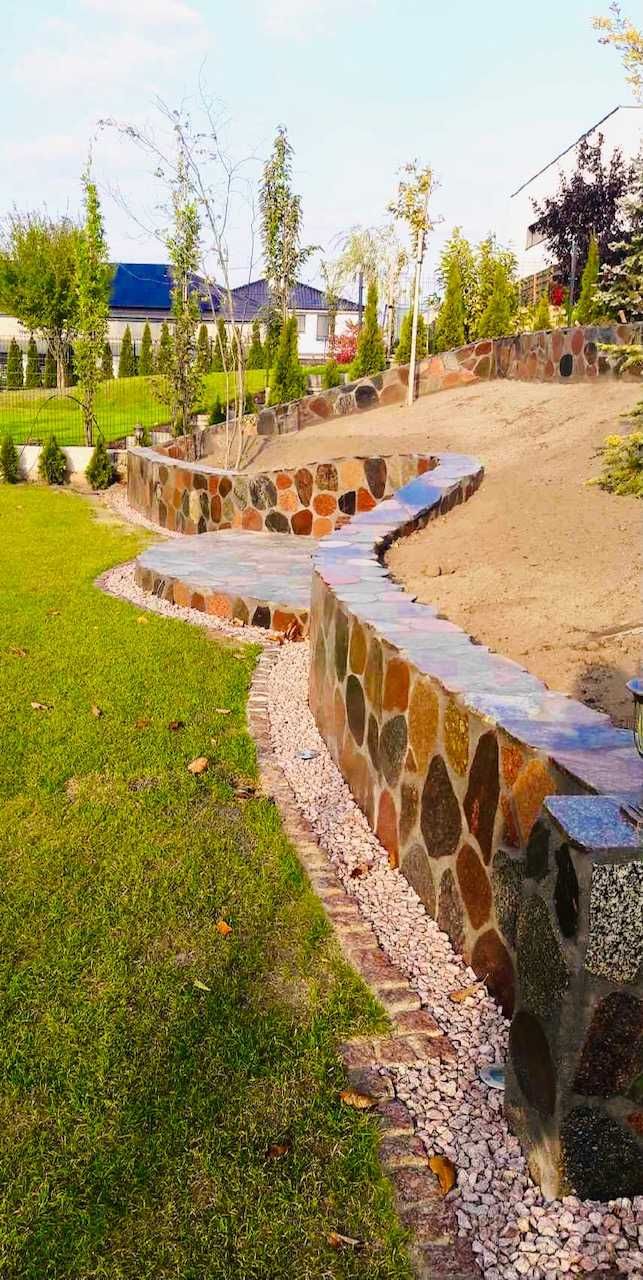 Kamień  cięty-plastry brukowe. Kamień do ogrodu