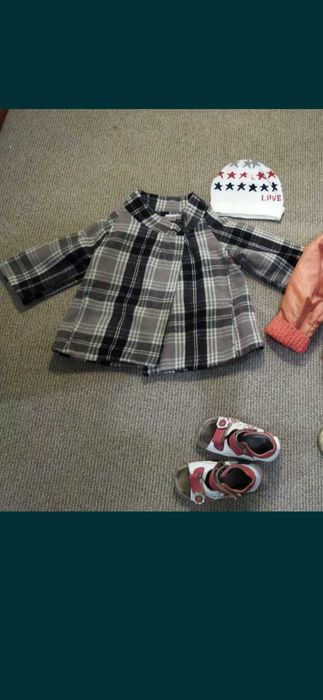 Пакет одежда вещи одяг на девочку 2-4 года пальто кутка