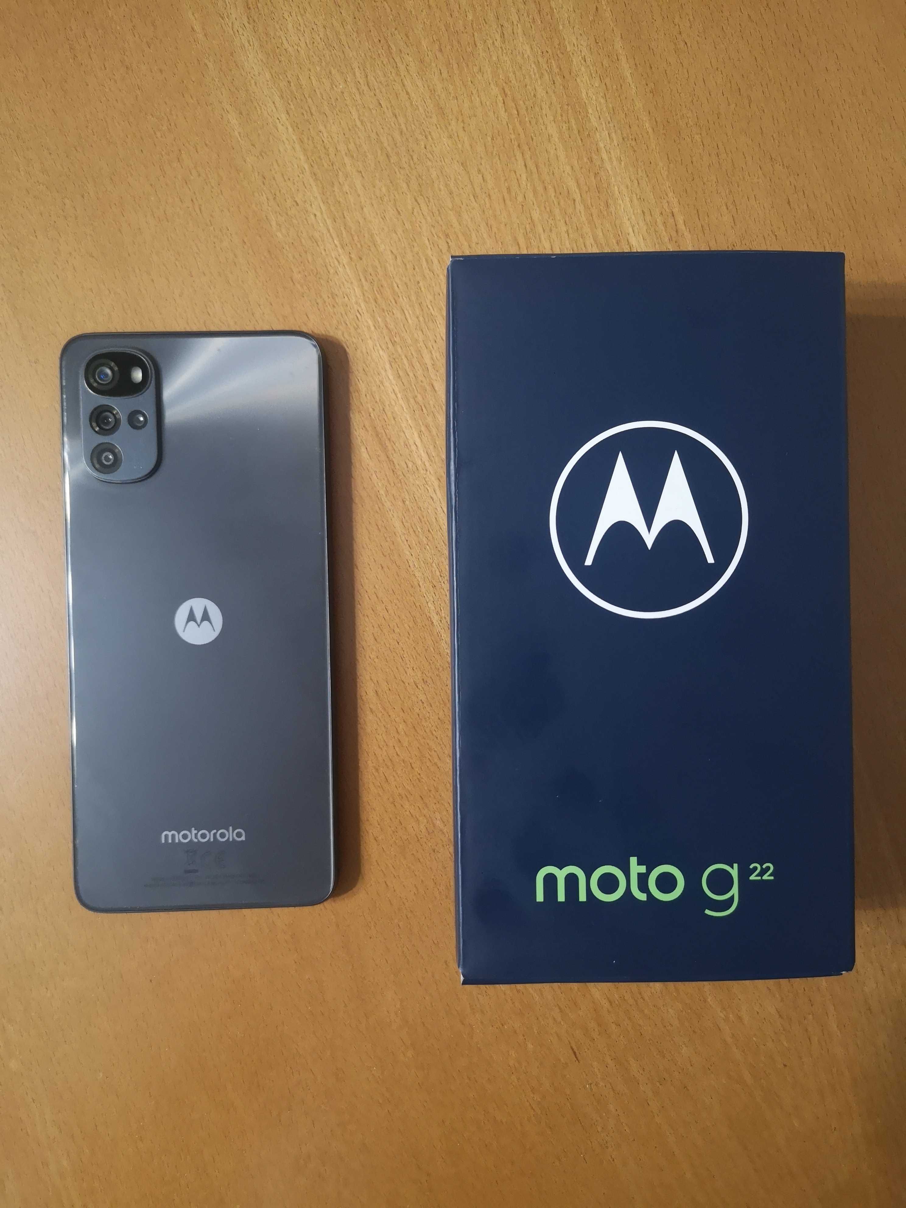 Motorola moto g22 jak nowy - na gwarancji, ochrona ekranu + etui