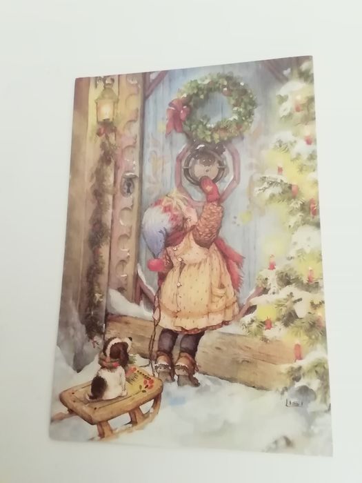 Postal de natal de Lisi Martin de 1992