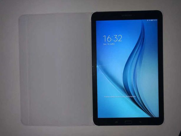 Tablet Samsung Galaxy Tab E 9.6" c/ Bateria nova + Capa Oficial Branca