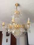 Lustre cristal grande com oferta do pequeno