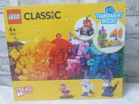 Klocki LEGO kreatywne z przeźroczystymi elementami