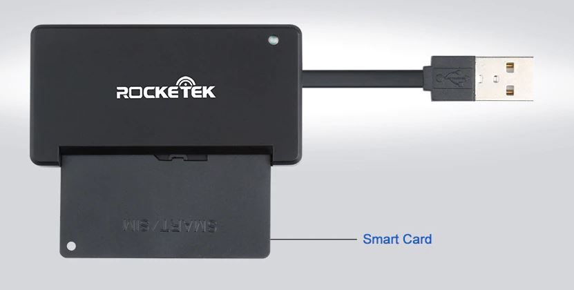 Leitor Cartão Cidadão e leitor SIM, USB 2.0, Smart Card Reader