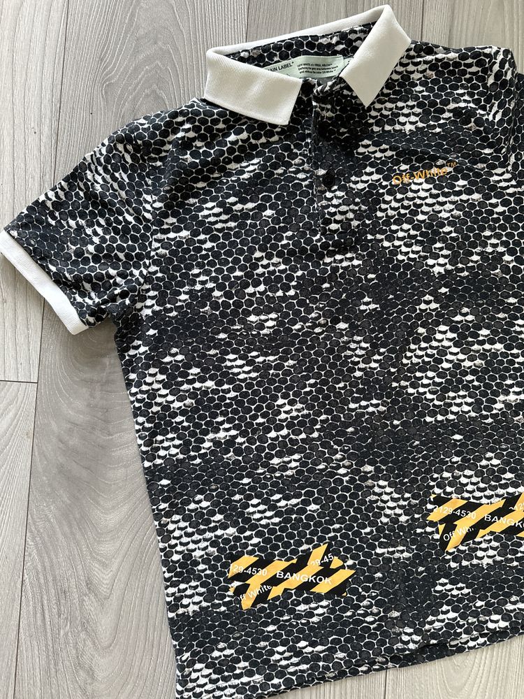 Off White koszulka  meska polo tshirt piekny M