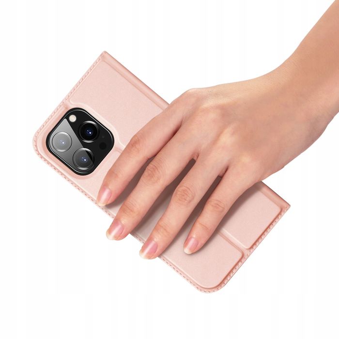 Case Skórzane Etui Z Klapką Do Iphone 15 Pro