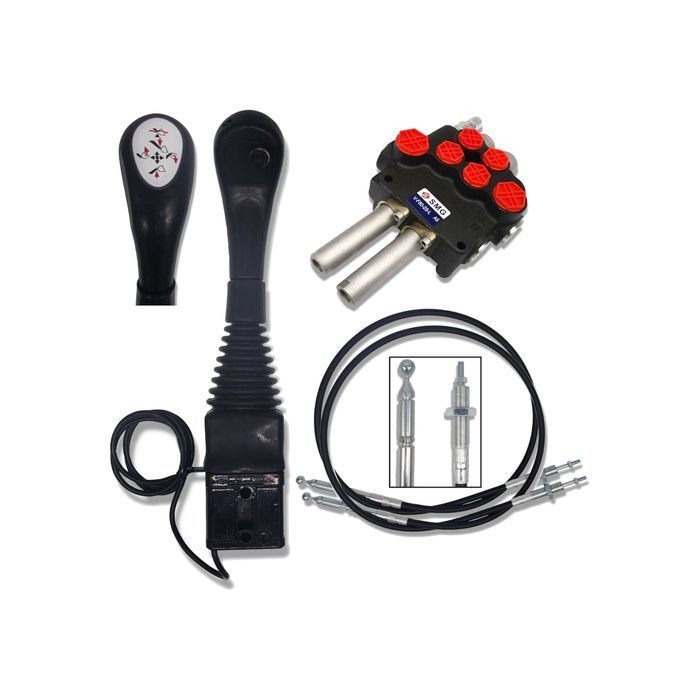 Rozdzielacz 80L + Joystick 1P ZESTAW 2 SEK DO TURA [8505]