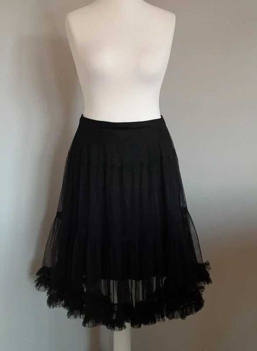 Boho designerska czarna spódnica Solar