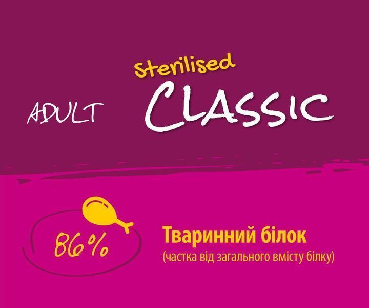 JosiCat Sterilised Classic 10кг Корм для стериліз. котів Josera