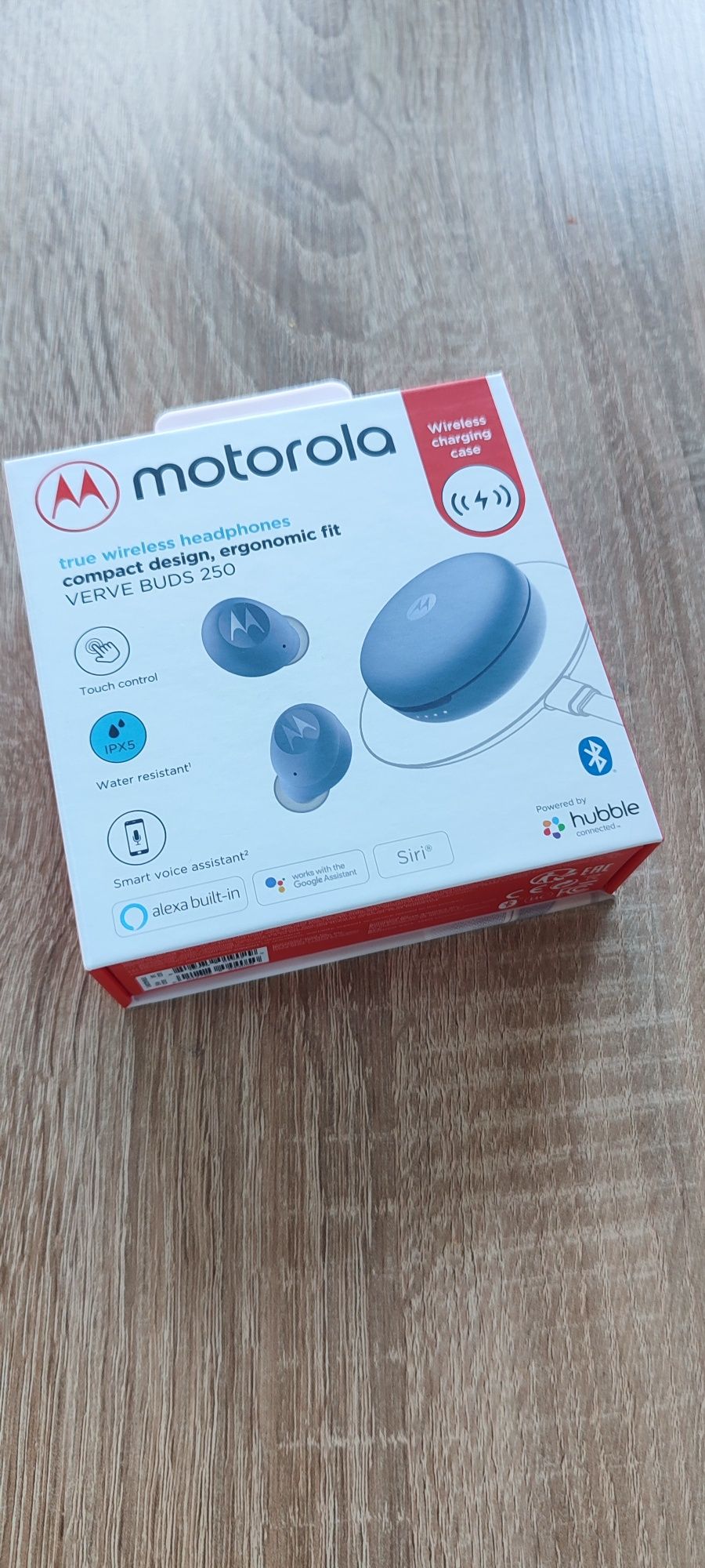 Słuchawki bezprzewodowe dokanałowe Motorola Verve Buds 250, nowe