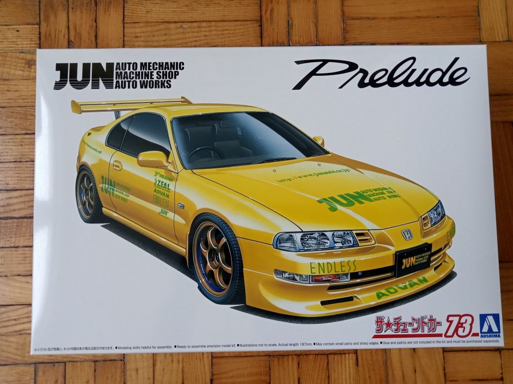 Honda Prelude JUN - AOSHIMA- 1:24 UNIKALNY model!! Nowy MODEL