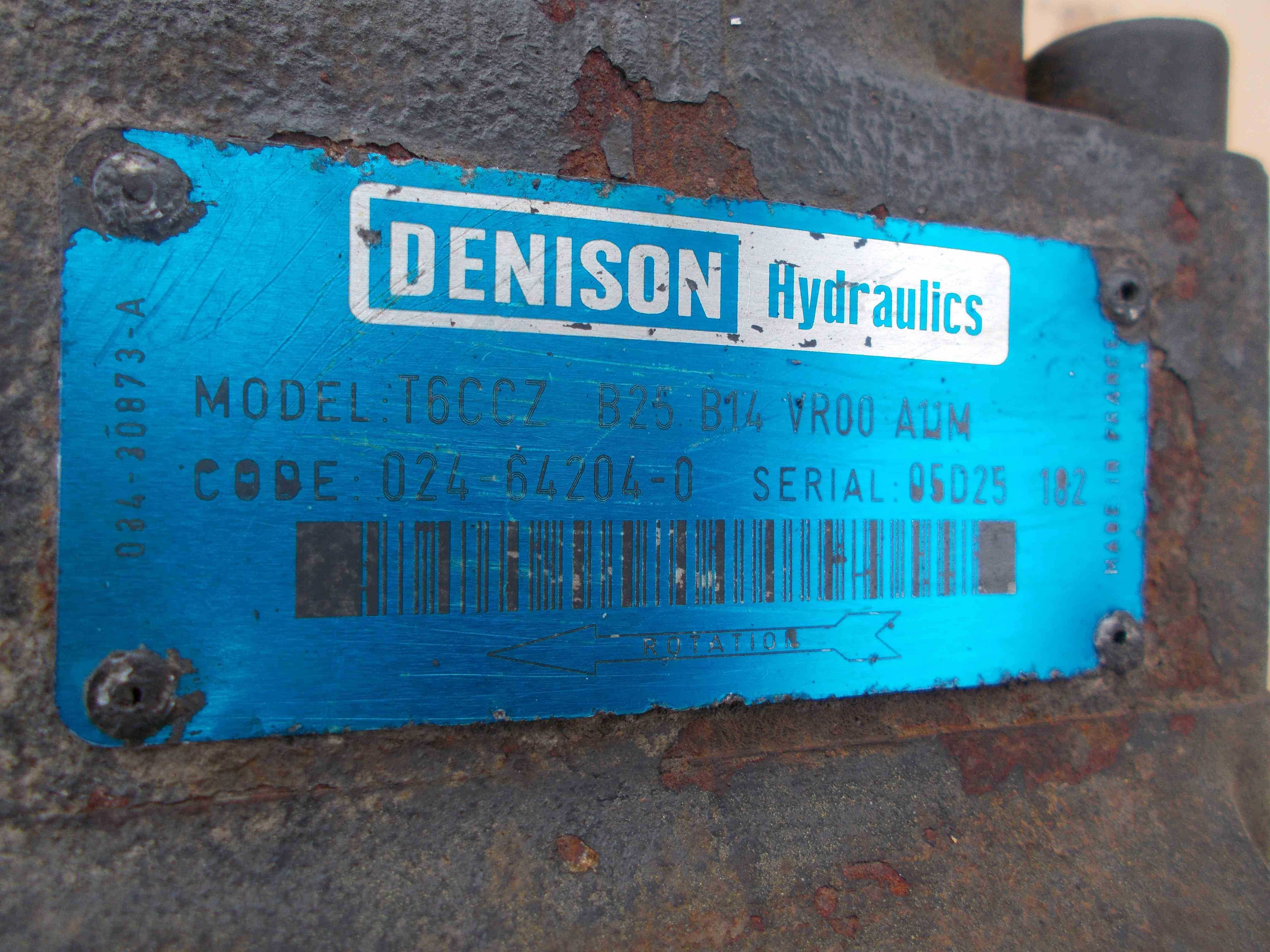 Pompa hydrauliczna dwa strumienie DENISON T6CCZ B25 B14 ŚMIECIARKA