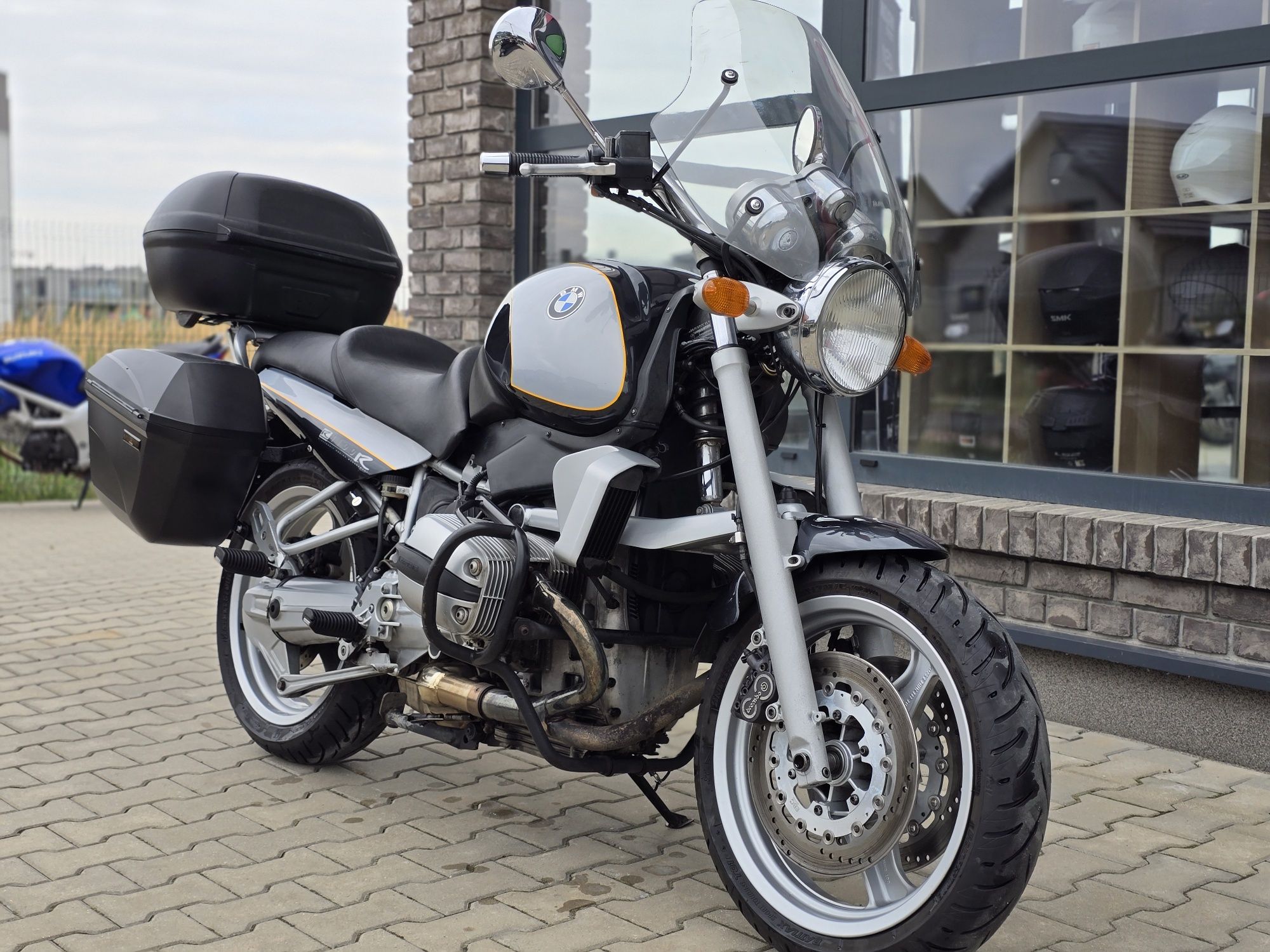 Piękne oryginalne BMW R1100R kufry szyba raty dowóz