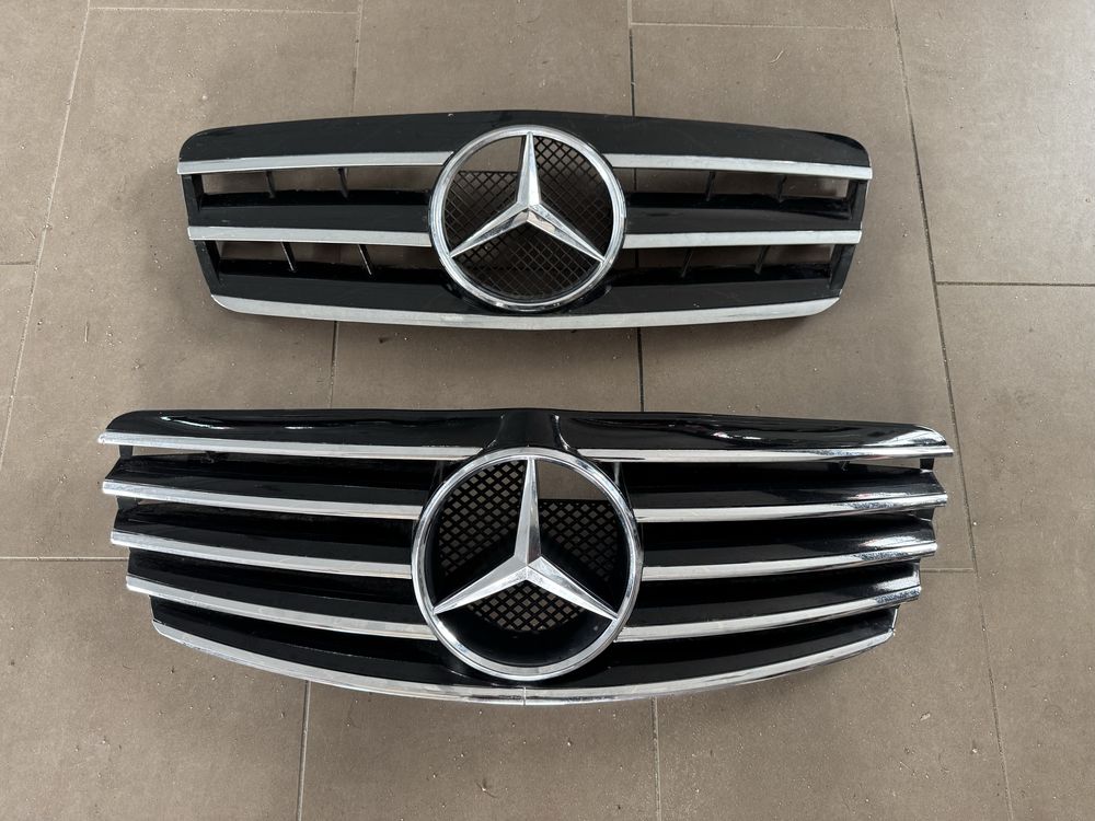Grill Mercedes CLK w209 tuning czarny z gwiazda
