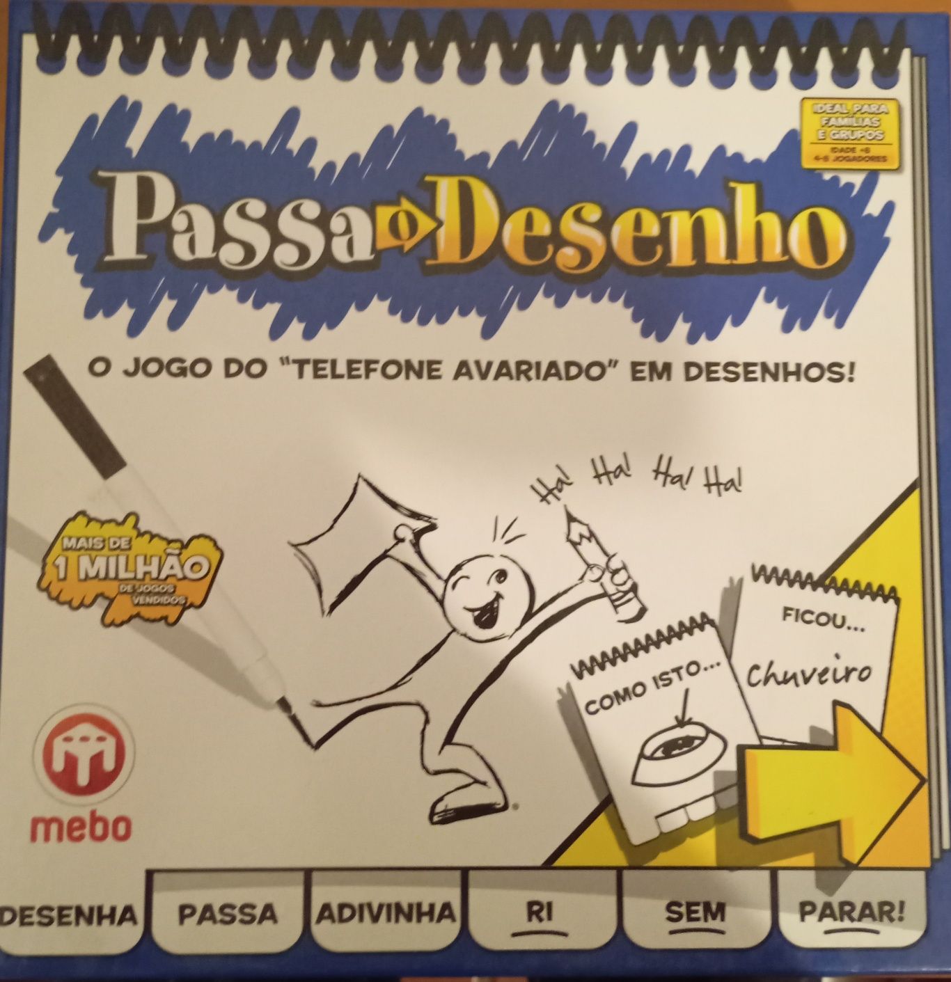 Jogo passa o desenho
