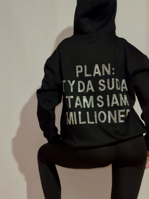 Худі на флісі чорне