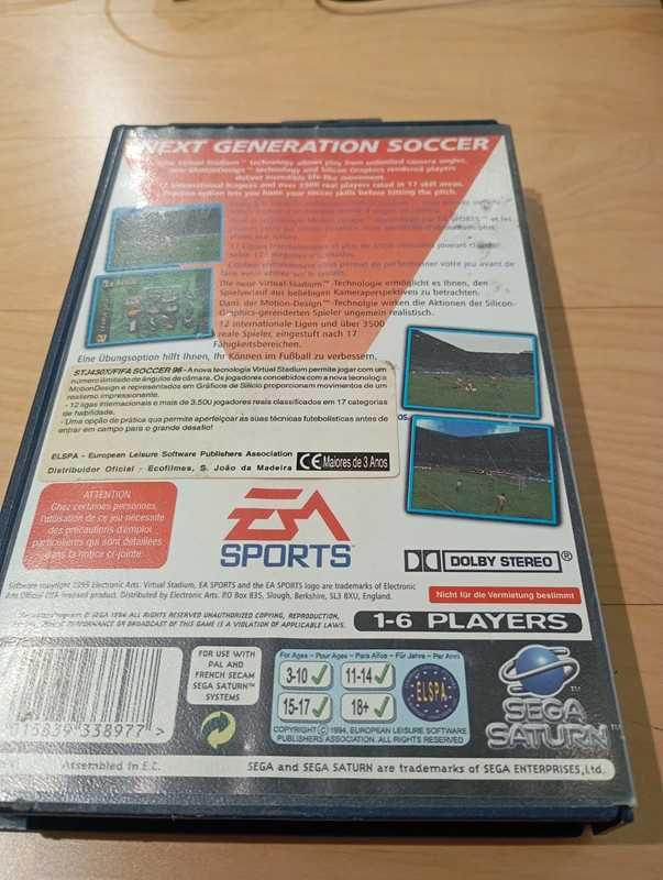 Caixa Fifa 96 Sega Saturn